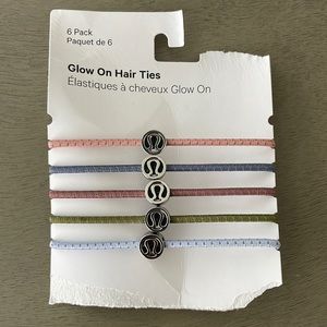 Lululemon glow on hair ties